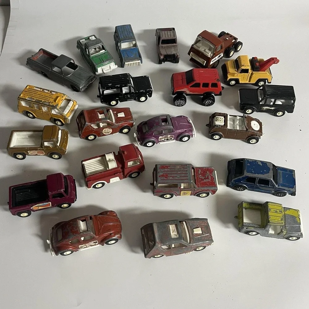 Vintage Die Cast Cars Tootsie Toy Buddy L Tonka Diecast Trucks Cars Large Lot 21